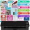 Silhouette Black Cameo 4 w/ 26 Oracal Glossy Sheets, Guides, 24 Sketch Pens, and More